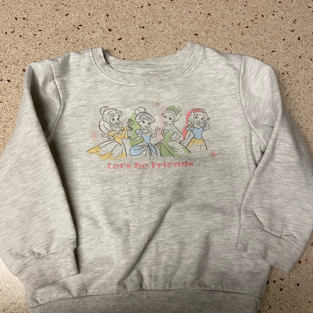 Disney Princess Gray Sweatshirt